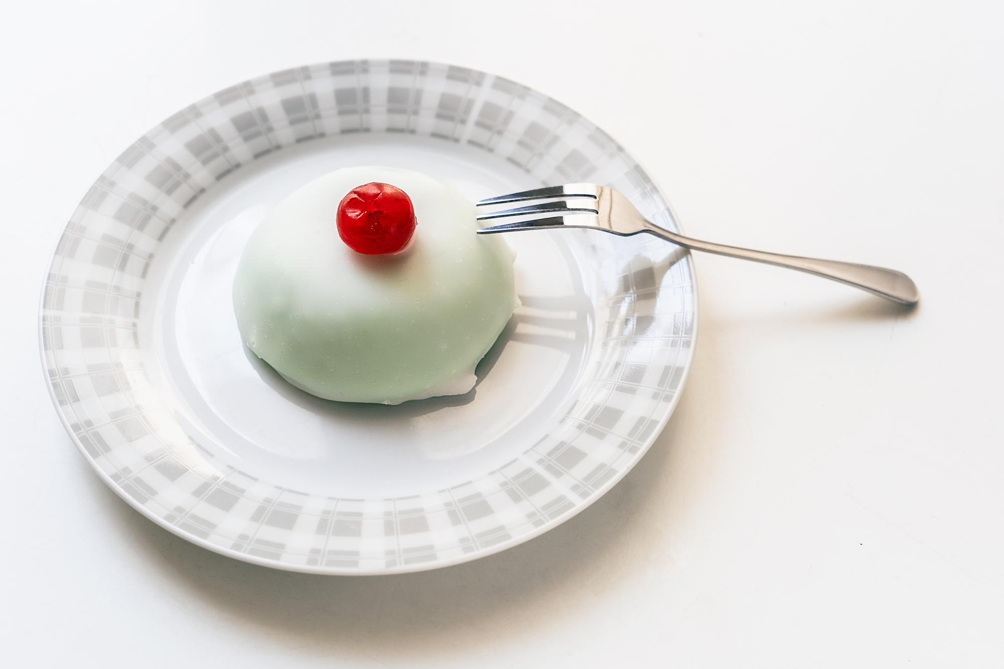 Artisan dessert with simple glaze